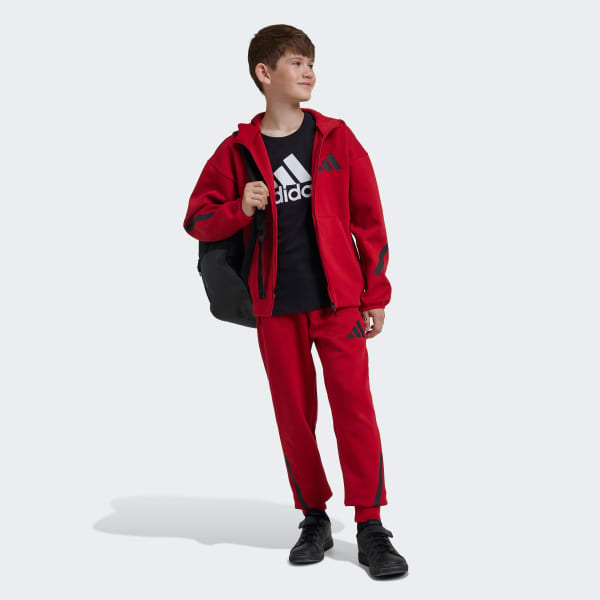 Boys red adidas pants shop