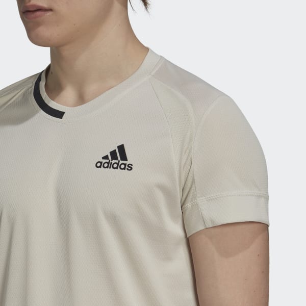 Beige Tennis U.S. Series T-shirt LA196