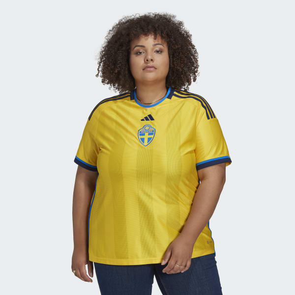 Amarelo Camisola Principal 22 da Suécia (Plus Size)