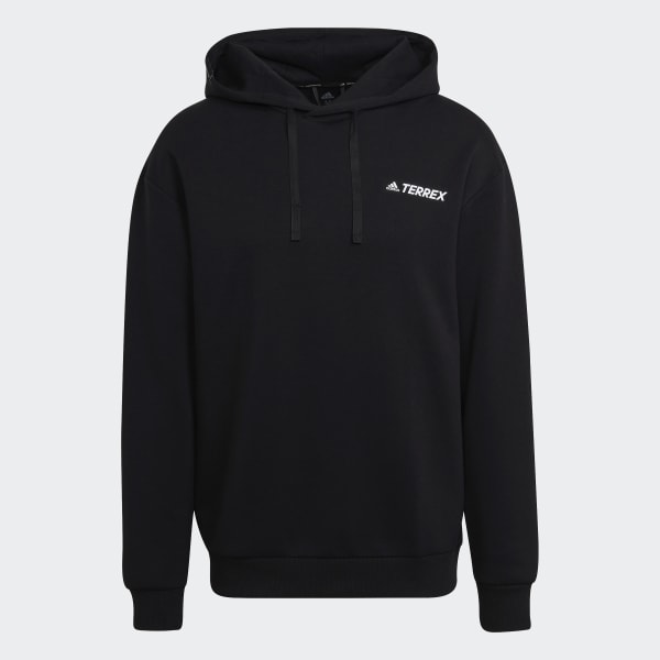Negro Buzo con Capucha Terrex Estampado
