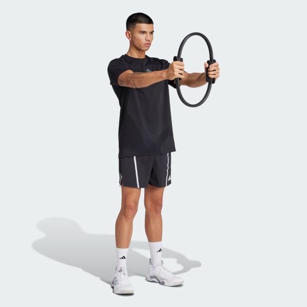 Đen Áo Thun Graphic All-Gym Category