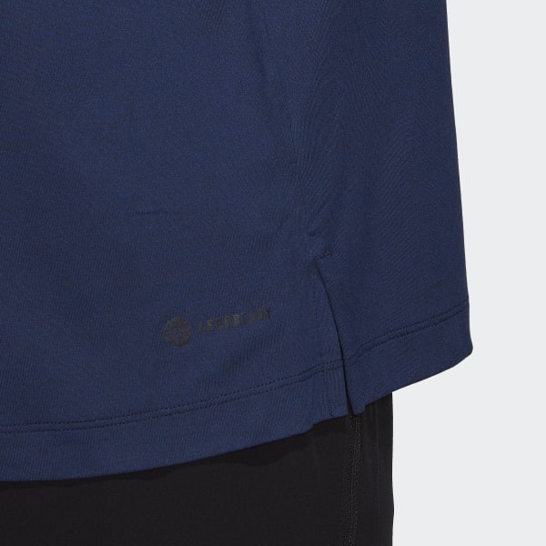 modrá Tričko Training 1/4-Zip Long Sleeve DVS93