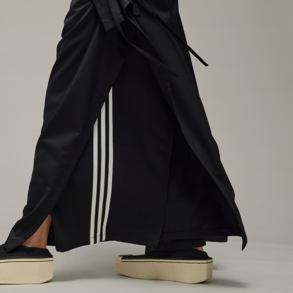 adidas Y-3 Refined Woven Wide Leg Pants - Black, Women's Lifestyle