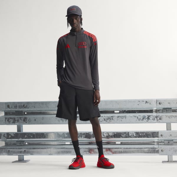 Black AUDI REVOLUT F1 TEAM MECHANICS 1/4 ZIP