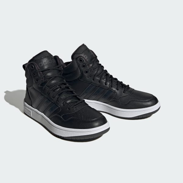 Czerń Hoops 3.0 Mid Lifestyle Basketball Classic Fur Lining Winterized Shoes