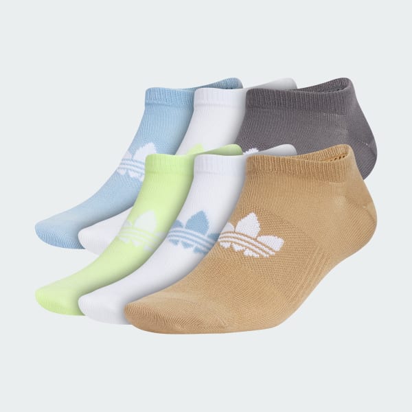 adidas Originals Superlite 6-Pack No-Show Socks - Blue | Free