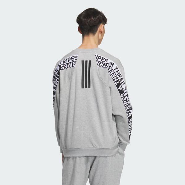 グレー ワーディングパック ルーズフィット 厚手のフレンチテリー スウェットシャツ