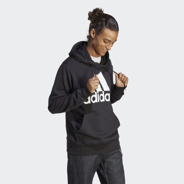 adidas Trefoil Essentials Hoodie - Black, Men's Lifestyle