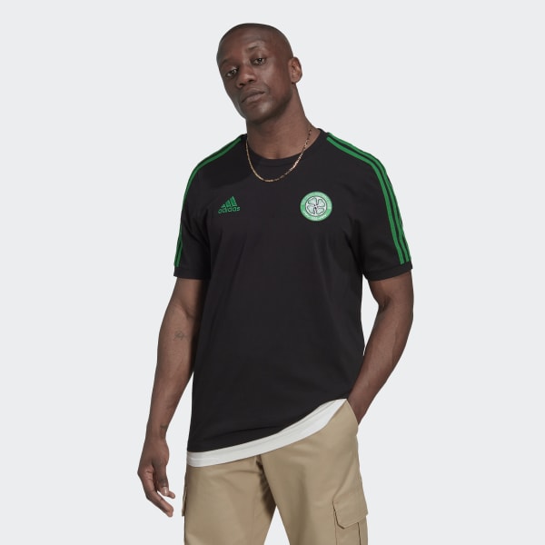 Sort Celtic FC DNA 3-Stripes T-shirt CM178