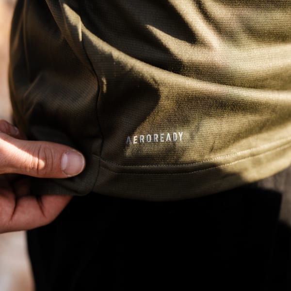 Green Terrex Multi Half-Zip Long Sleeve Tee