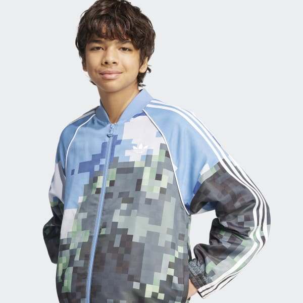 レア adidas Blue Geology Pack track JKT adidas Originals Men's Adicolor Classics+ SST Track Jacket
