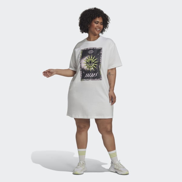 adidas Tee Dress (Plus Size) - White ...