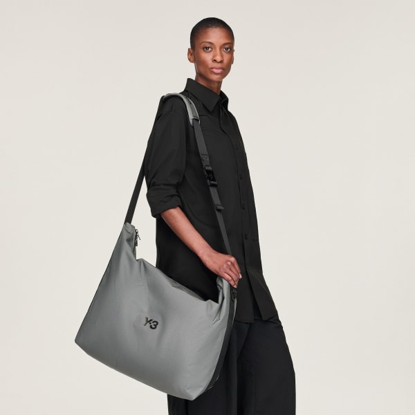 Grey Y-3 Large Crossbody Bag