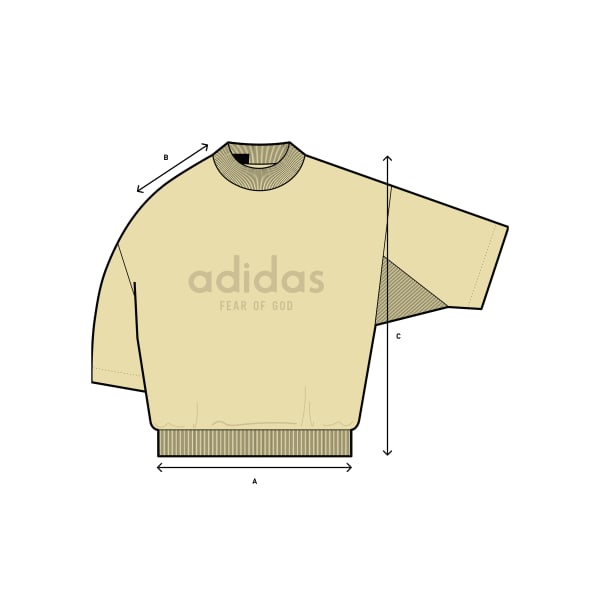 Mau-vang Áo Thun Cổ Đứng 3/4 Heavy Jersey Fear of God Athletics