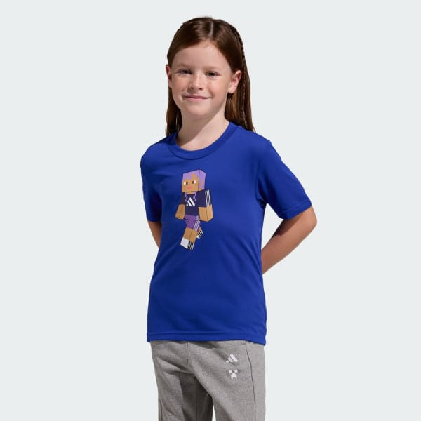 Azul CAMISETA TREINO adidas MINECRAFT