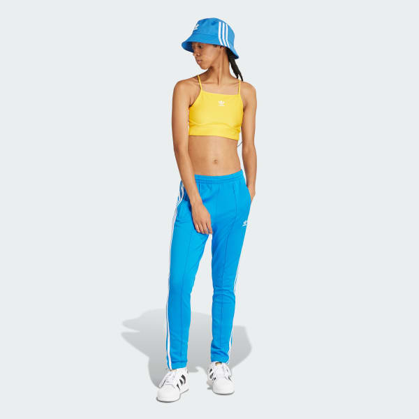 Yellow 3-Stripes Bra Top