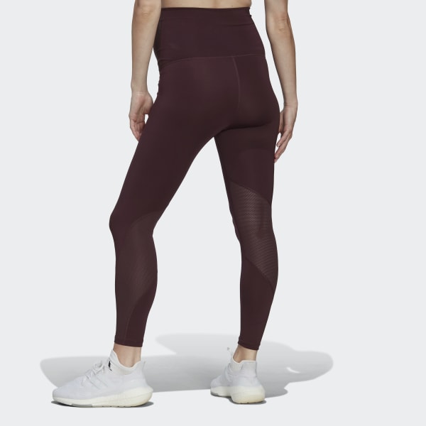 Vermelho Leggings 7/8 em Rede para Treino Essentials (Pré-mamã) HL135