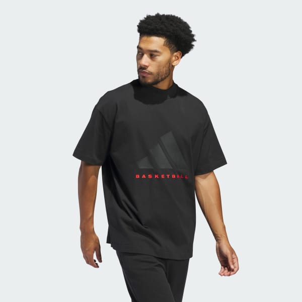 สีดำ เสื้อยืด adidas Basketball