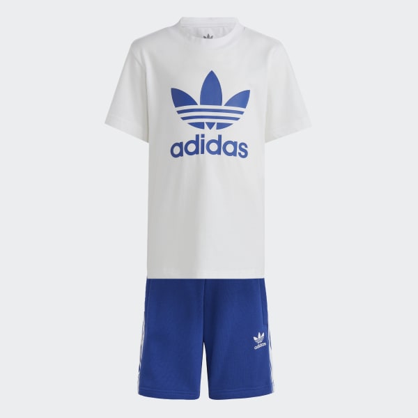 Blue Adicolor Shorts and Tee Set