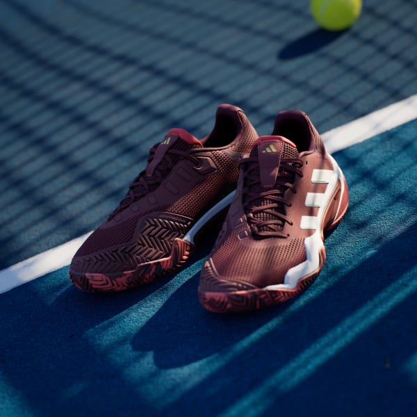 adidas Barricade 13 Tennis Sneakers - Burgundy | Free Shipping