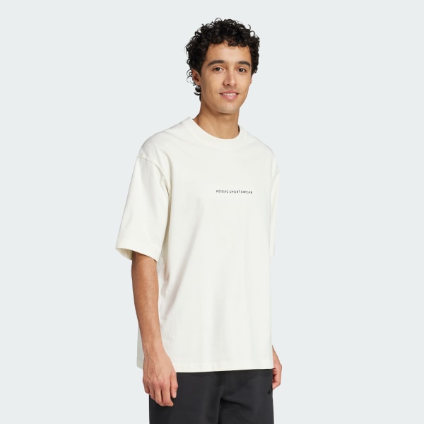 สีขาว เสื้อยืดพิมพ์ลาย Codes Doodle Camp