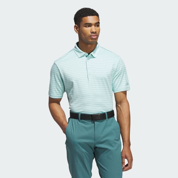 Turquoise Ultimate365 Dash Stripe Polo Shirt