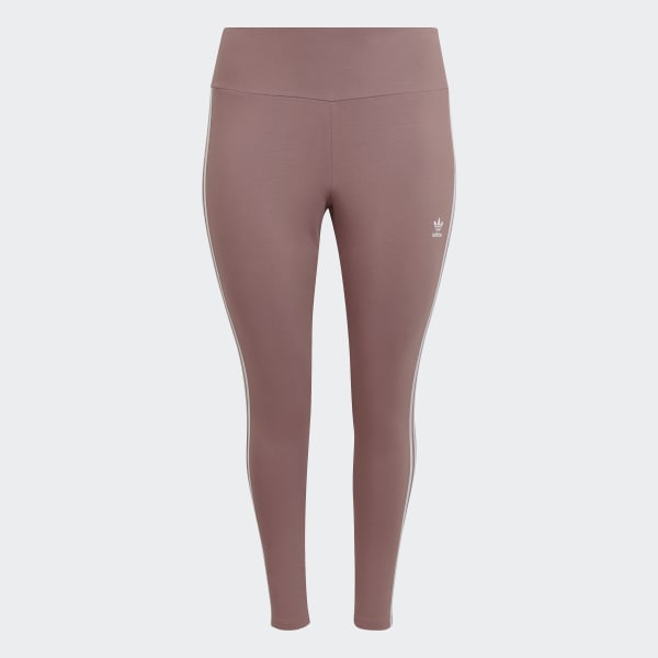 adidas Adicolor Classics 3Stripes Tights (Plus Size) Purple Women