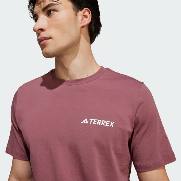Burgundy Terrex Graphic Tee