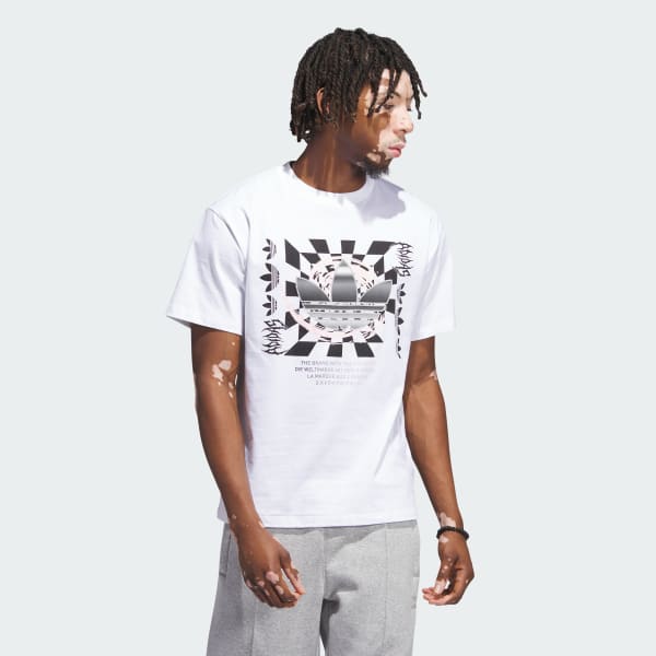 adidas Floating Trefoil Tee Grey adidas Thailand