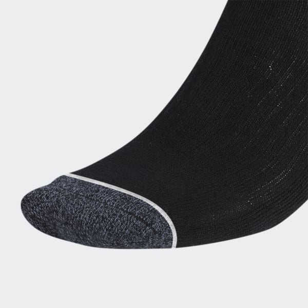 Black Tiro Cushioned Crew Socks 3 Pairs
