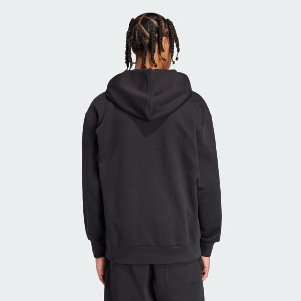 Negro Buzo de algodón perchado con capucha ALL SZN