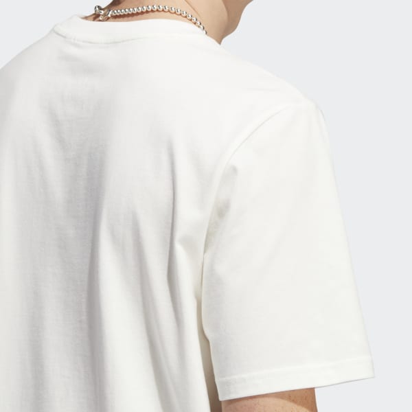 White Shmoofoil Painted Short Sleeve Tee IE629