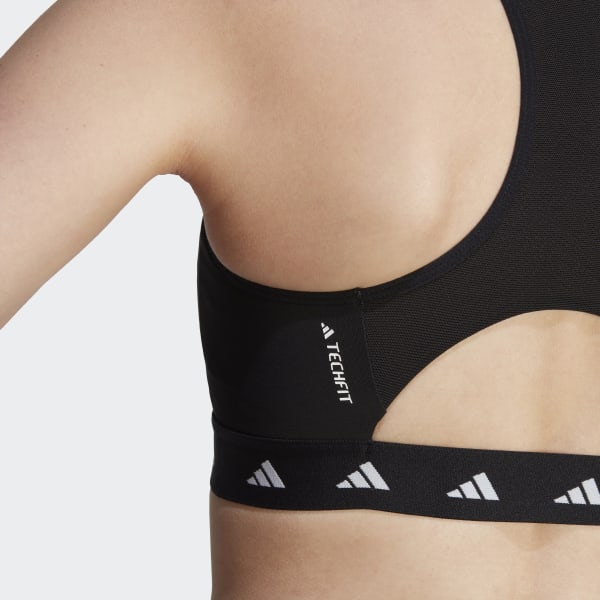 Negro Sujetador Powerreact Training Medium-Support Techfit