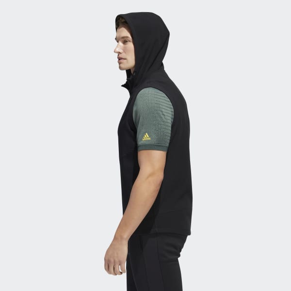 Schwarz Statement Full-Zip Hooded Weste UW807