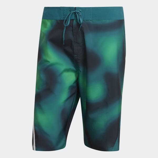 Turquoise Melbourne Graphic Board Shorts V9525