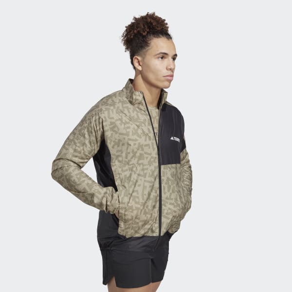 Beige Terrex Trail Running Wind Jacket