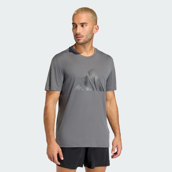 Grey adi365 Running Essentials Brand Love T-shirt