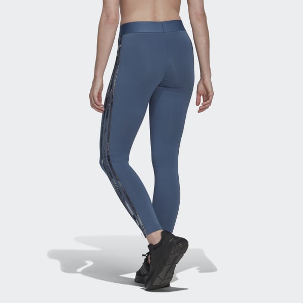 modrá Legíny LOUNGEWEAR Essentials 3-Stripes 28881
