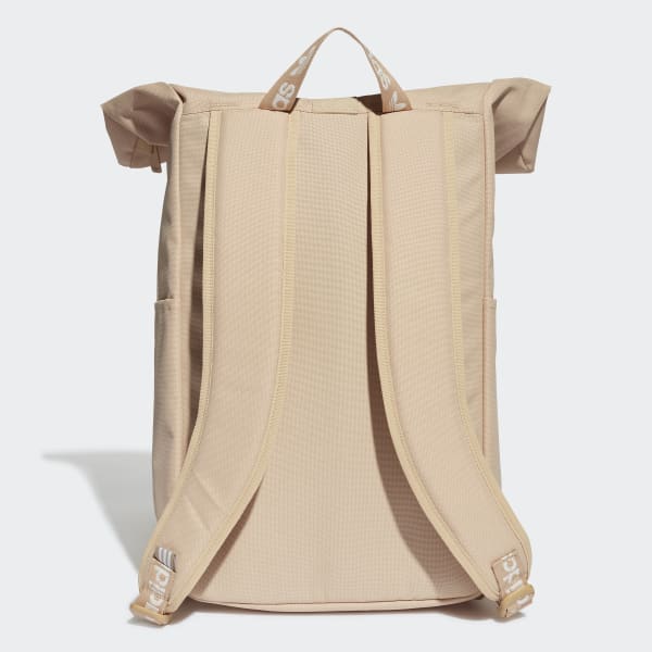 adidas Adicolor Classic Roll-Top Backpack - Beige | adidas India