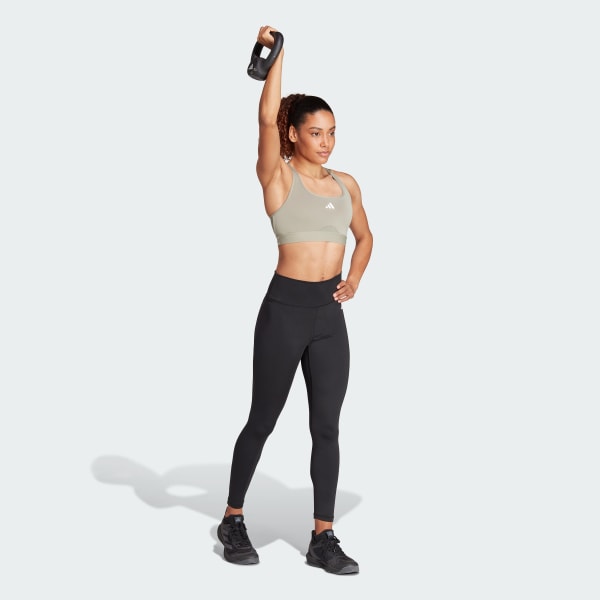 Verde Top Deportivo Powerreact Training Soporte Medio
