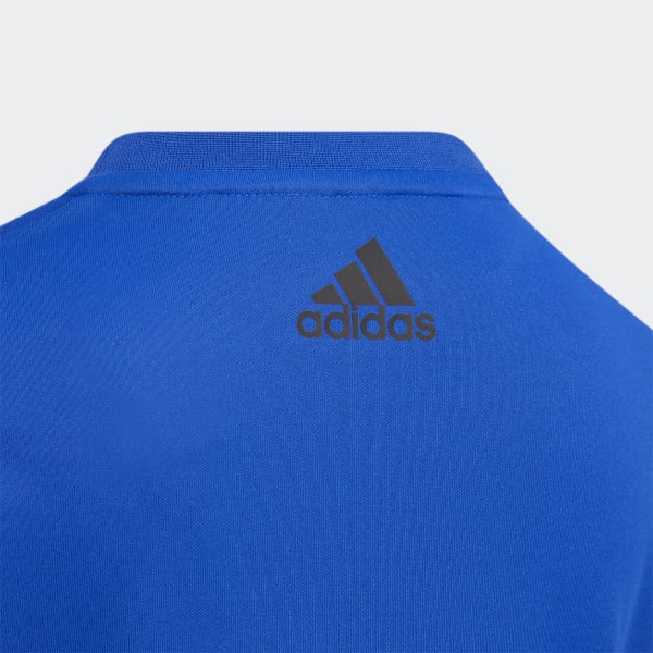 Blue Cotton Graphic Tee