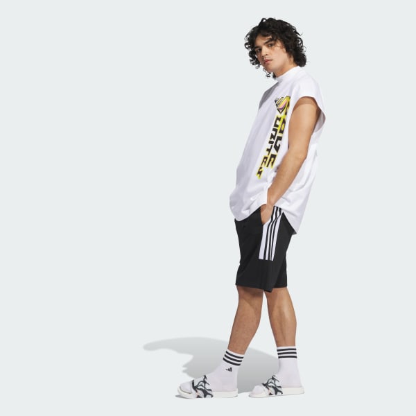 สีขาว เสื้อกล้ามทรงครอปพิมพ์ลาย Pride