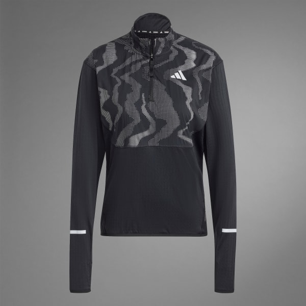 adidas Ultimate Hi Vis Reflective 1/2-Zip Top - Black | Free Shipping with  adiClub | adidas US