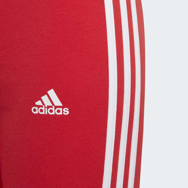 Red adidas Essentials 3-Stripes Leggings