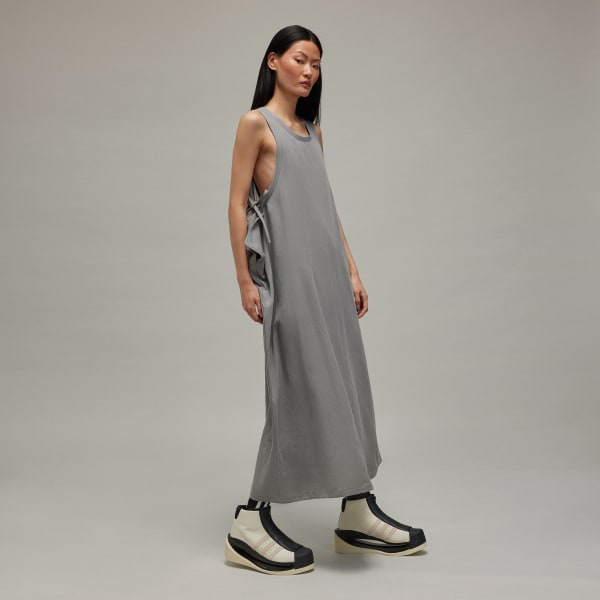Grey Y-3 Washed Twill Dress