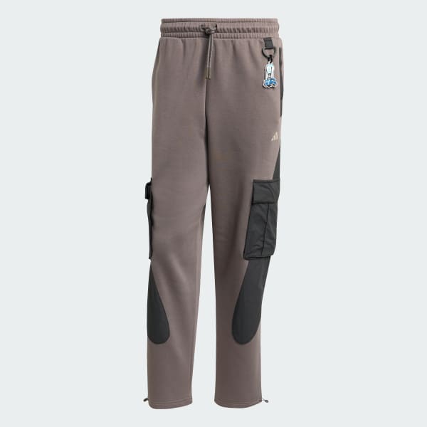 สีน้ำตาล กางเกงสเวตคาร์โก ADIDAS x FORTNITE