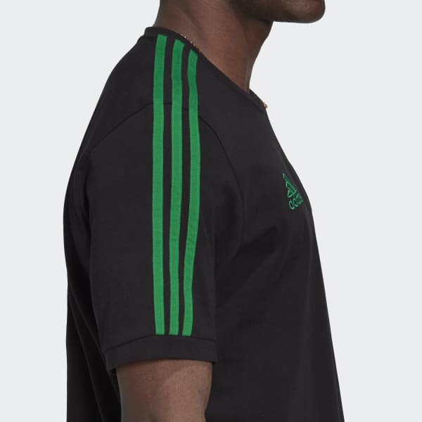 Sort Celtic FC DNA 3-Stripes T-shirt CM178