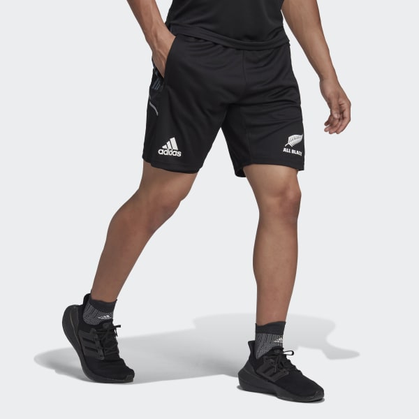 cerná Šortky All Blacks Primeblue Rugby Gym IXR67
