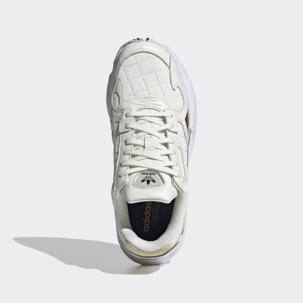 Adidas falcon deals blanche et or