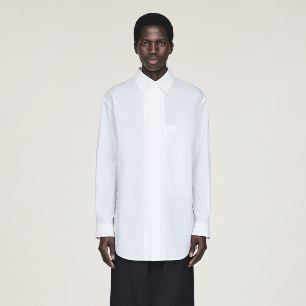 トップス y adidas Y-3 Logo Long Sleeve Top Black – elegancki top z bawełny z